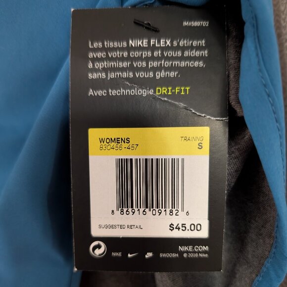 NWT Nike Women's Blue Running Shorts Sz S - Picture 3 of 7